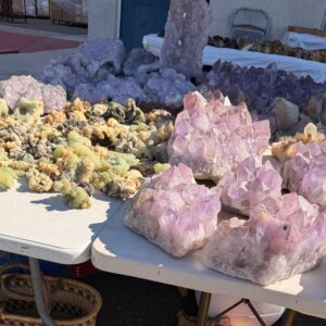 2026 Crystal Fair in Southington, CT featuring amethyst crystals from Brasil