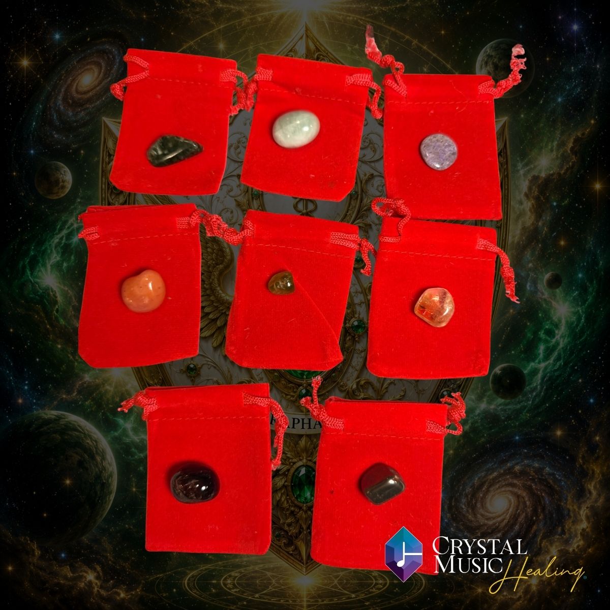 Archangel Raphael’s Shield Gemstone Layout Kit - Image 2
