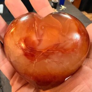 16.5oz Carnelian Heart gemstone