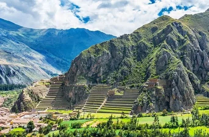 Ollantaytambo, a preserved Inca village in Peru